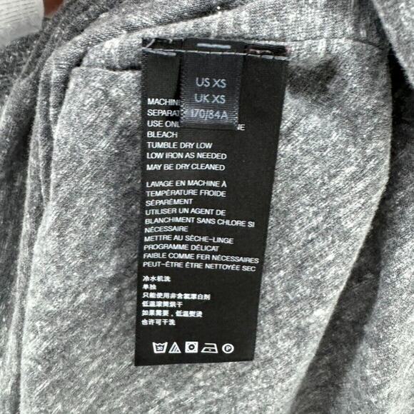 We The Free Sweater Women XS Heather Gray Drape Mock Neck Long Sleeves Oversized - Picture 10 of 12